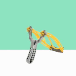Catapult with Rubber Stripes