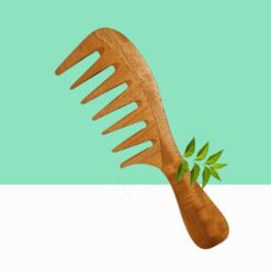 Neem Wood Comb with Handle